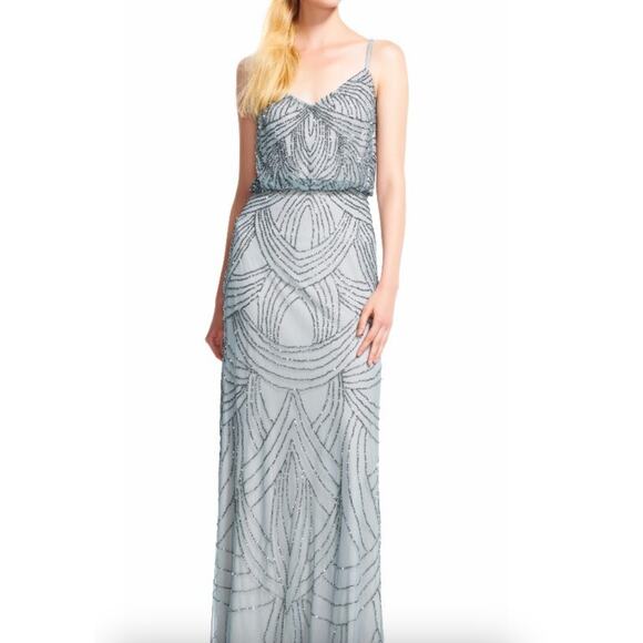 Elegant Beaded Evening Gown - Picture 1 of 10
